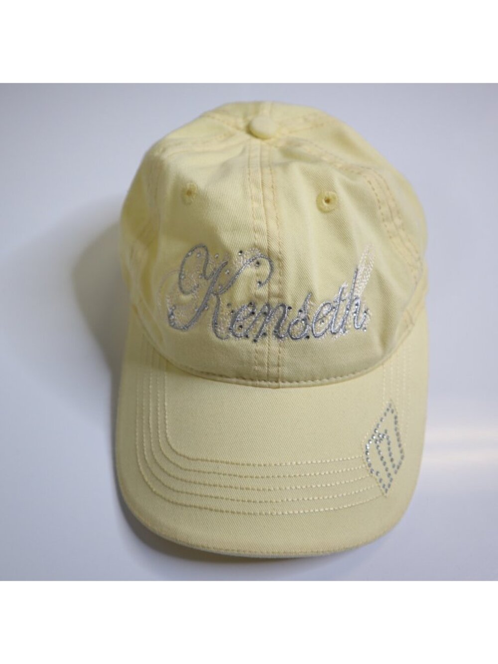 DG-119 Chase Authentics Yellow Kenseth Caps Rhinestone Baseball Cap.